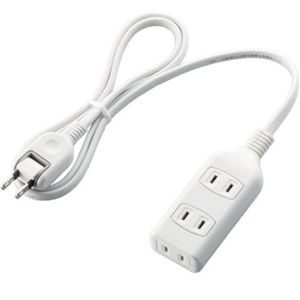 エレコム スイングプラグタップ/3口/1m/ホワイト T-S01-2310WH