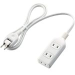 エレコム スイングプラグタップ/3口/1m/ホワイト T-S01-2310WH