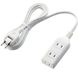 エレコム スイングプラグタップ/3口/2m/ホワイト T-S01-2320WH