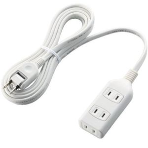 エレコム スイングプラグタップ/3口/3m/ホワイト T-S01-2330WH