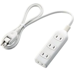 エレコム スイングプラグタップ/4口/1m/ホワイト T-S01-2410WH
