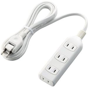 エレコム スイングプラグタップ/4口/2m/ホワイト T-S01-2420WH