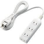 エレコム スイングプラグタップ/4口/2m/ホワイト T-S01-2420WH