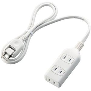 エレコム シャッタータップ/3口/1m/ホワイト T-ST01-22310WH