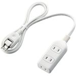 エレコム シャッタータップ/3口/1m/ホワイト T-ST01-22310WH