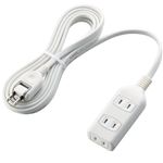 エレコム シャッタータップ/3口/3m/ホワイト T-ST01-22330WH