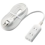 エレコム シャッタータップ/3口/5m/ホワイト T-ST01-22350WH