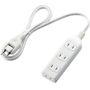 エレコム シャッタータップ/4口/1m/ホワイト T-ST01-22410WH