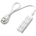 エレコム シャッタータップ/4口/1m/ホワイト T-ST01-22410WH