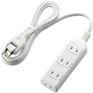 エレコム シャッタータップ/4口/2m/ホワイト T-ST01-22420WH