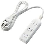 エレコム シャッタータップ/4口/2m/ホワイト T-ST01-22420WH