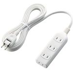 エレコム シャッタータップ/4口/3m/ホワイト T-ST01-22430WH