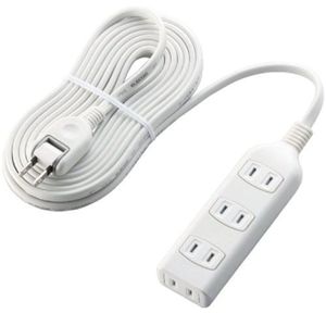 エレコム シャッタータップ/4口/5m/ホワイト T-ST01-22450WH