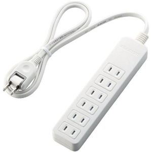 エレコム シャッタータップ/6口/1m/ホワイト T-ST01-22610WH