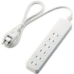 エレコム シャッタータップ/6口/1m/ホワイト T-ST01-22610WH