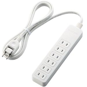 エレコム シャッタータップ/6口/2m/ホワイト T-ST01-22620WH