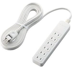 エレコム シャッタータップ/6口/5m/ホワイト T-ST01-22650WH