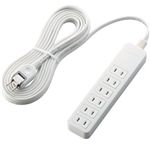 エレコム シャッタータップ/6口/5m/ホワイト T-ST01-22650WH