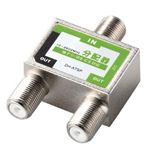 エレコム アンテナ2分配器(ケーブル着脱タイプ) DH-ATSP