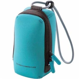 エレコム コンパクトデジタルビデオカメラケース/コンパクトタイプ(ブルー) DVB-013BU