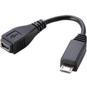 エレコム スマートフォン用Micro-USB変換アダプタ(USB Mini-B用) MPA-MFMB