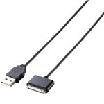 エレコム iPad/iPhone/iPod用 充電・データ転送ケーブル/1.0m(ブラック) USB-UAD10BK