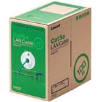 エレコム RoHS対応LANケーブル/CAT5E/100m/ダークグリーン/簡易パッケージ LD-CT/DG100/RS