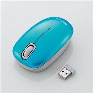 エレコム USBマウス/D18シリーズ/光学式/3ボタン/2.4Ghz/ブルー M-D23DRBU