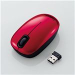 エレコム USBマウス/D18シリーズ/光学式/3ボタン/2.4Ghz/レッド M-D23DRRD