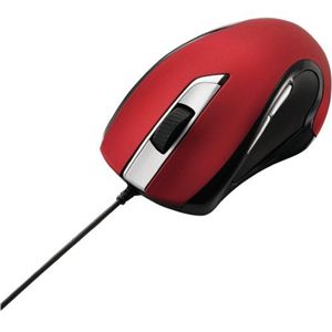 エレコム USBマウス/LY2シリーズ/レーザー式/5ボタン/有線/レッド M-LY2ULRD