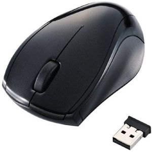 エレコム USBマウス/D19シリーズ/レーザー式/3ボタン/2.4Ghz/ブラック M-D19DLBK