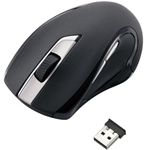 エレコム USBマウス/D21シリーズ/レーザー式/5ボタン/2.4Ghz/ブラック M-D21DLBK