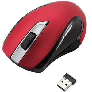 エレコム USBマウス/D21シリーズ/レーザー式/5ボタン/2.4Ghz/レッド M-D21DLRD