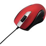 エレコム USBマウス/LY1シリーズ/レーザー式/3ボタン/有線/レッド M-LY1ULRD
