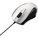 エレコム USBマウス/LY1シリーズ/レーザー式/3ボタン/有線/シルバー M-LY1ULSV