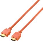 エレコム HDMIケーブル/イーサネット対応/カラー/1.5m/オレンジ DH-HD14EC15DR