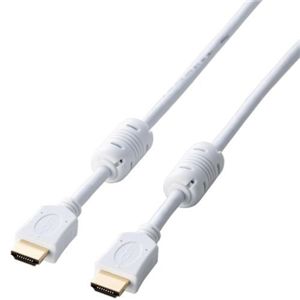エレコム HDMIケーブル/イーサネット対応/フェライトコア/1m/ホワイト DH-HD14EN10WH