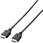 エレコム HDMIケーブル/イーサネット対応/スリム/0.7m/ブラック DH-HD14ES07BK