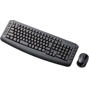 エレコム フルキー/TK-FDM022シリーズ/2.4GHzワイヤレス/3ボタン光学式マウス付/ブラック TK-FDM022BK