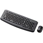 エレコム フルキー/TK-FDM022シリーズ/2.4GHzワイヤレス/3ボタン光学式マウス付/ブラック TK-FDM022BK