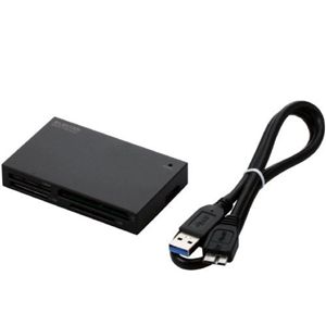 エレコム メモリリーダライタ/USB3.0対応/SD+MS+CF+XD対応/ブラック MR3-A001BK