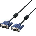 エレコム RoHS対応D-sub15ピン(ミニ)ケーブル/スリム/5m/ブラック CAC-50BK/RS