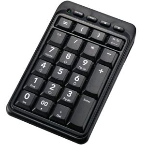 エレコム Bluetoothテンキーパッド/Mサイズ/メンブレン/ホットキー搭載/ブラック TK-TBM008BK