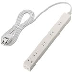 エレコム スリムタップ/6個口/2m/ホワイト T-SL-2620WH