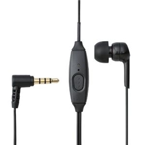 エレコム スマートフォン用ヘッドホン/マイク付/モノラル/ブラック EHP-SMIN101BK
