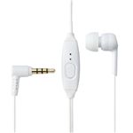 エレコム スマートフォン用ヘッドホン/マイク付/モノラル/ホワイト EHP-SMIN101WH