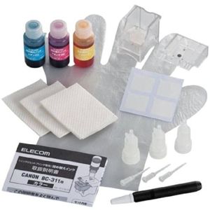エレコム 詰め替えインク/シアン・マゼンタ・イエロー THC-311CSET4