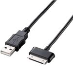 エレコム GALAXY Tab用充電・通信ケーブル/0.3m/ブラック MPSC-UAGT03BK