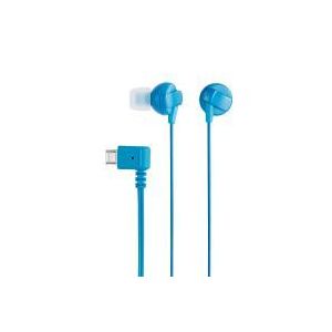 エレコム マイクロUSBヘッドホン/カナルタイプ/ブルー EHP-MBIN102BU