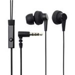 エレコム カナルタイプヘッドホン/iPhone用/マイク付/CCAW/ブラック EHP-IPIN300BK